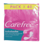 Protectores Diarios Femeninos Carefree 40 UND Triple Frescura